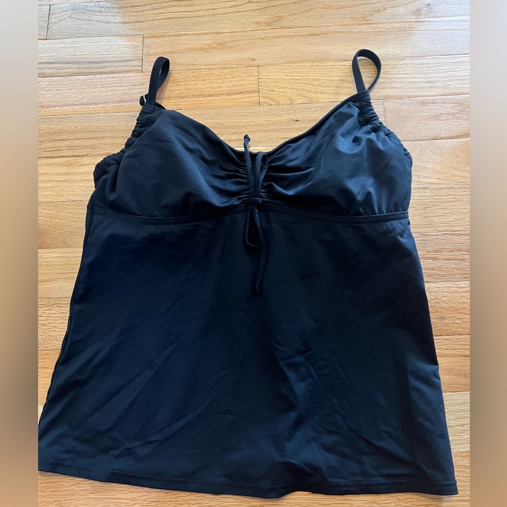 Black Tankini with Front Tie